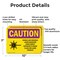 Signmission Radiation & Laser Sign, 7 in H x 10 in W, Aluminum, Rectangle OS-2PACK-CR-A-710-L-10214 - alternate 2